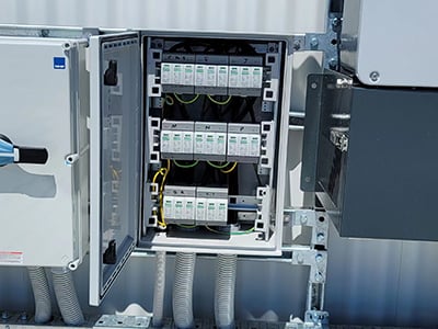 1500V DC SPD installation in Warnbro shopping Centre WA Australia 400