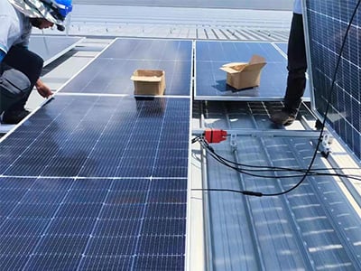 BENY rapid shutdown installation at 2MW solar rooftop in Malaysia 2022 400300