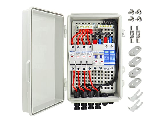 A 4-string solar combiner box