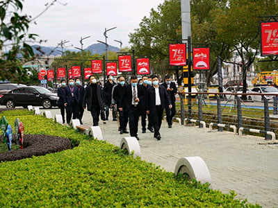 Wenzhou Economic and Information Bureau went to BENY Electric for research and guidance20211227 400300
