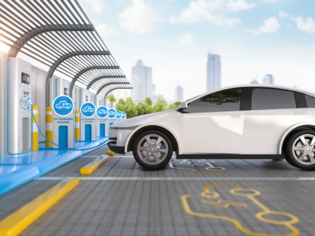 EV charging station layout